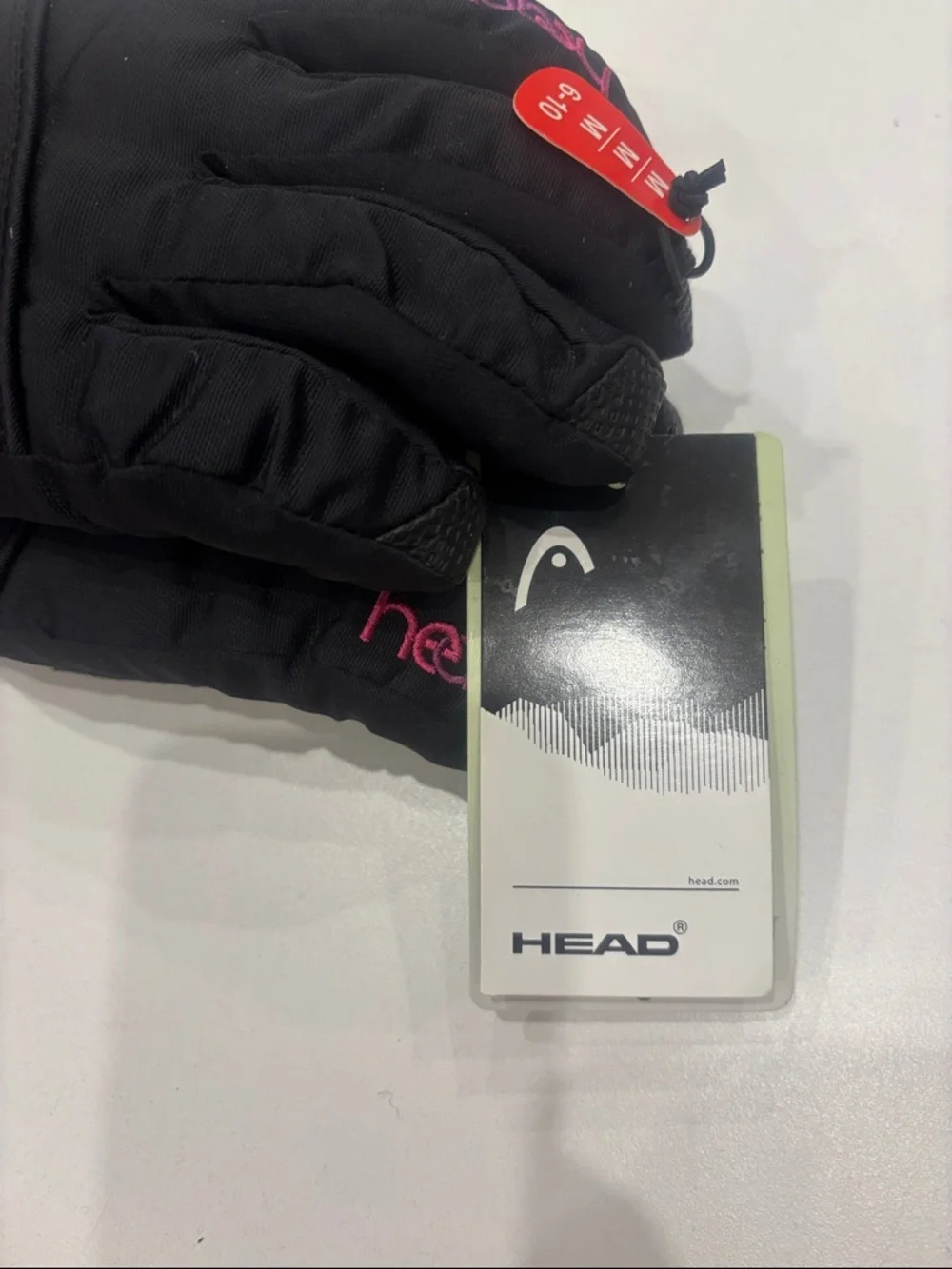 Head Kids Black and Pink Mittens